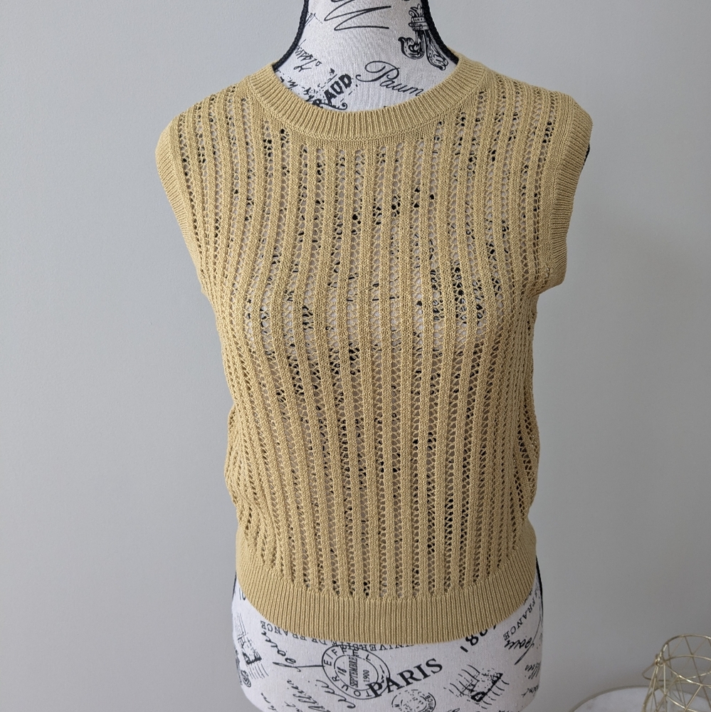 Mustard Yellow Sweater Vest